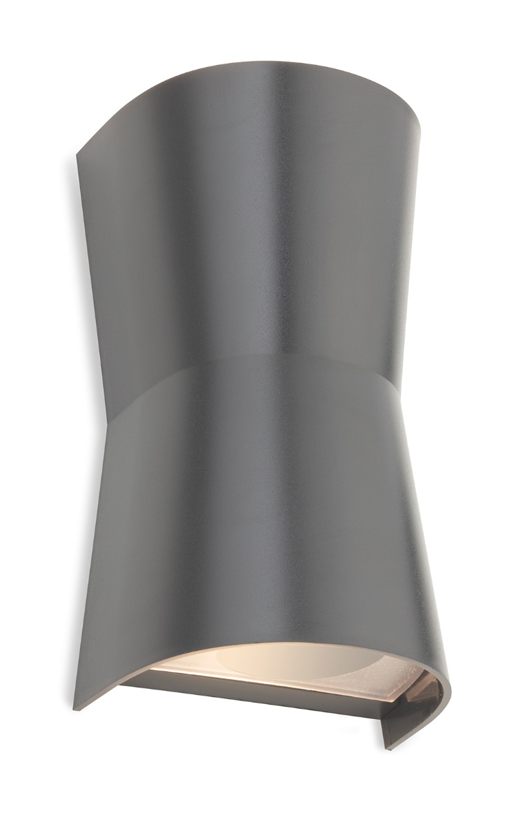 Firstlight 3836GP Duke Resin Up And Down Outdoor Wall Light In Graphite IP65
