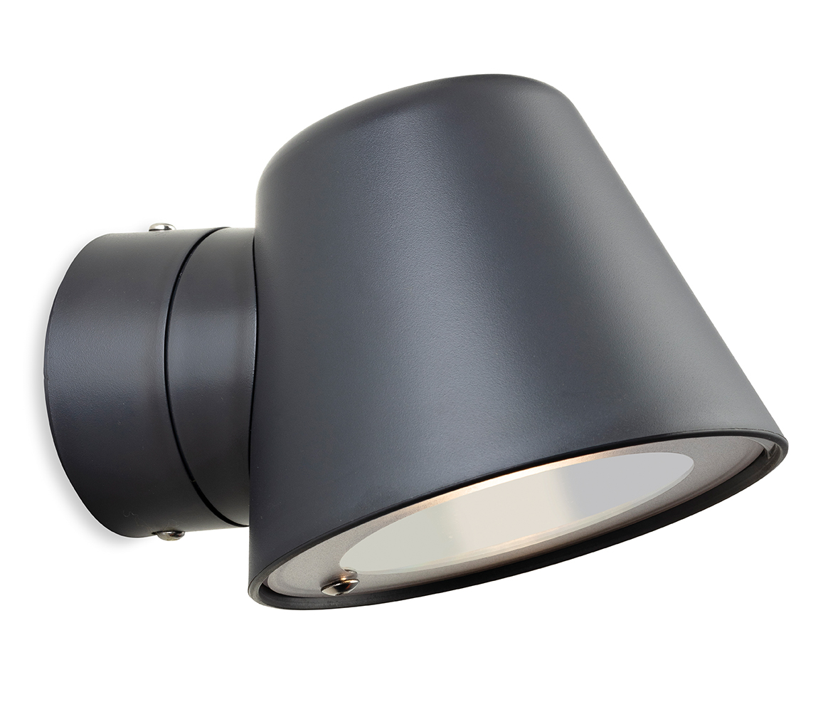 Firstlight 3837GP Cliff Resin Outdoor Wall Light In Graphite IP44