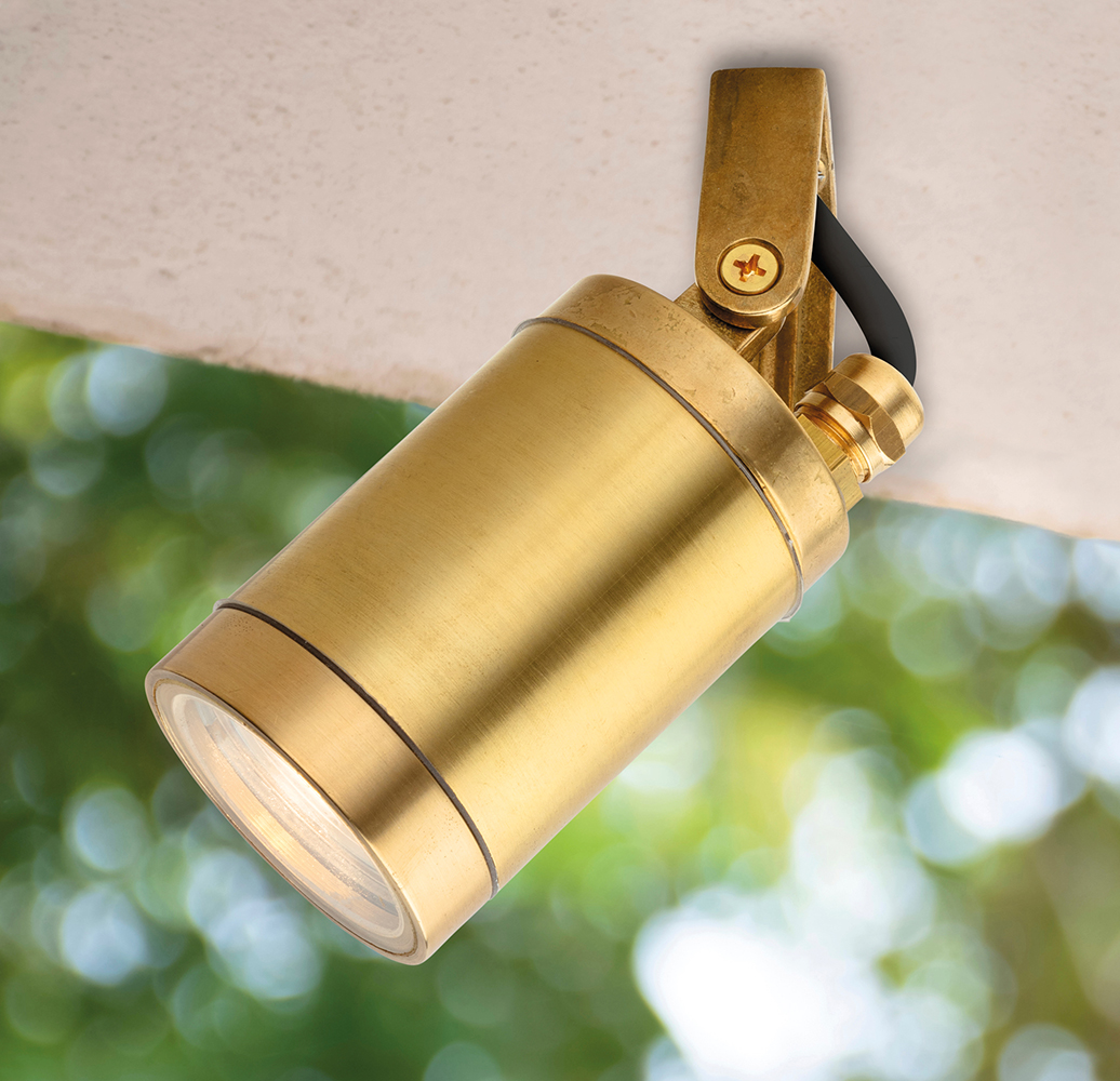 Firstlight 4151BR Nautic Outdoor Solid Brass Spotlight IP64