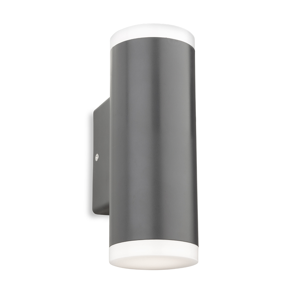 Firstlight 4160GP Kuga Outdoor LED Resin Round 2 Light Wall Light In Graphite Finish IP65