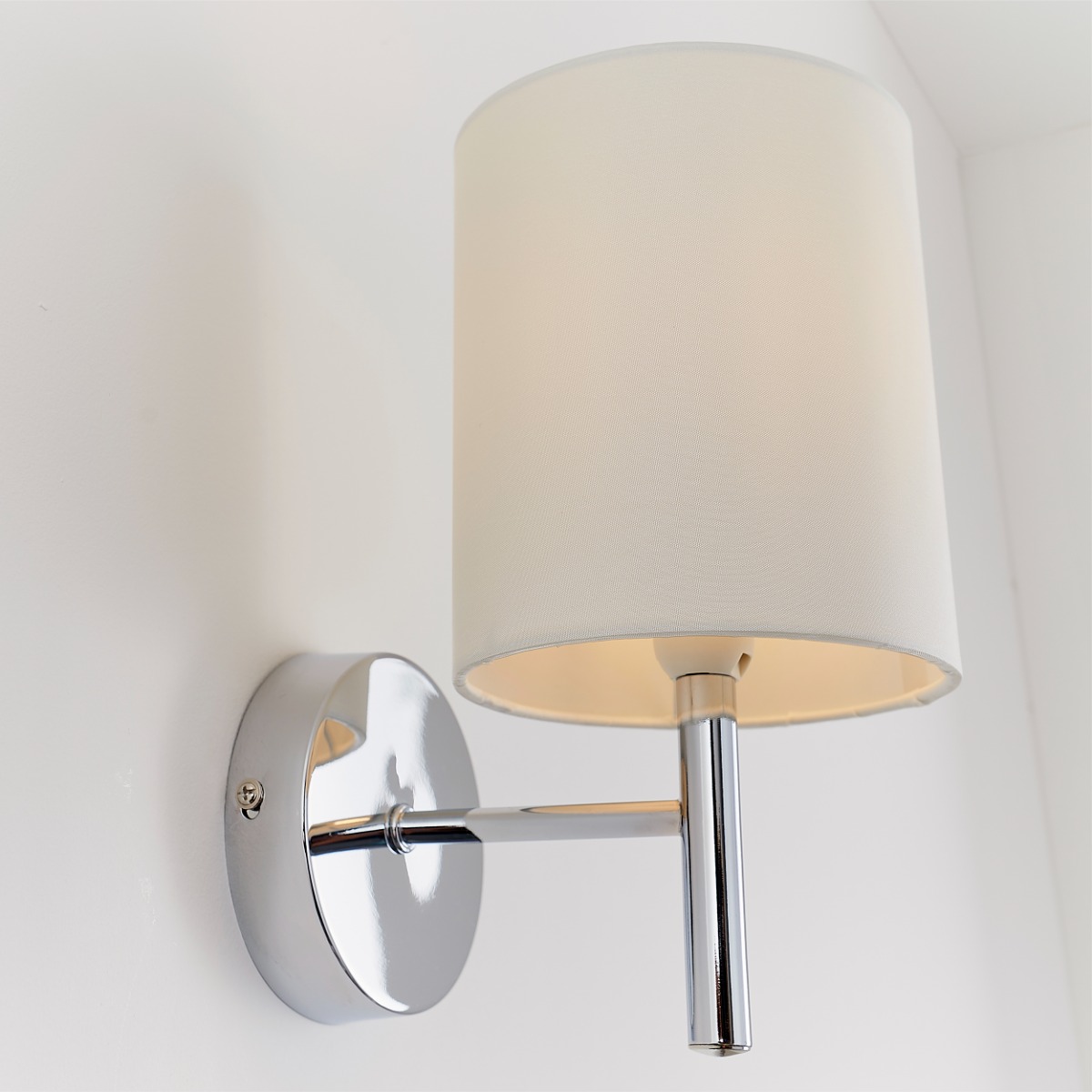 Endon BRIO-1WBCH 1 Light Wall Light in Polished Chrome Finish