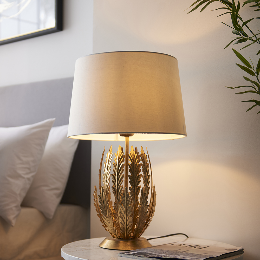 Endon Delphine 95037 Table Lamp in Gold Paint