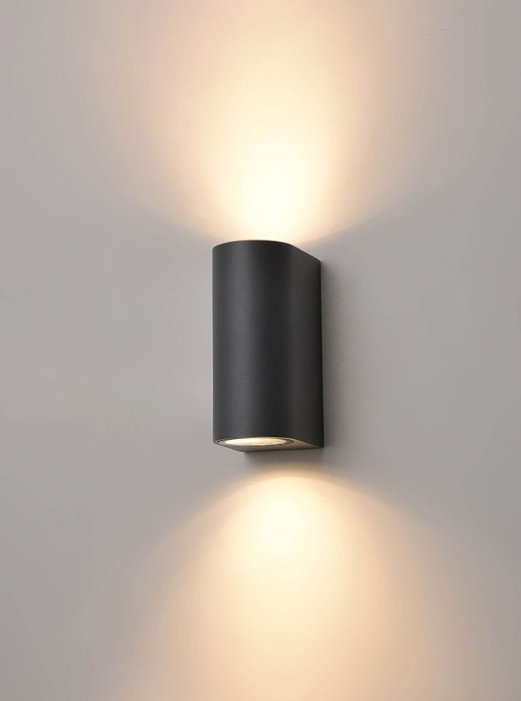 Ambience Outdoor Wall Light In Charcoal Finish  IP54 OUT6639