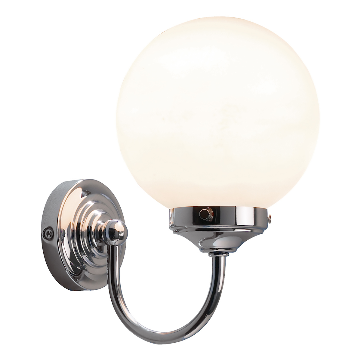 Image of Dar BAR0750 Barclay Chrome Bathroom Wall Light IP44 Rated