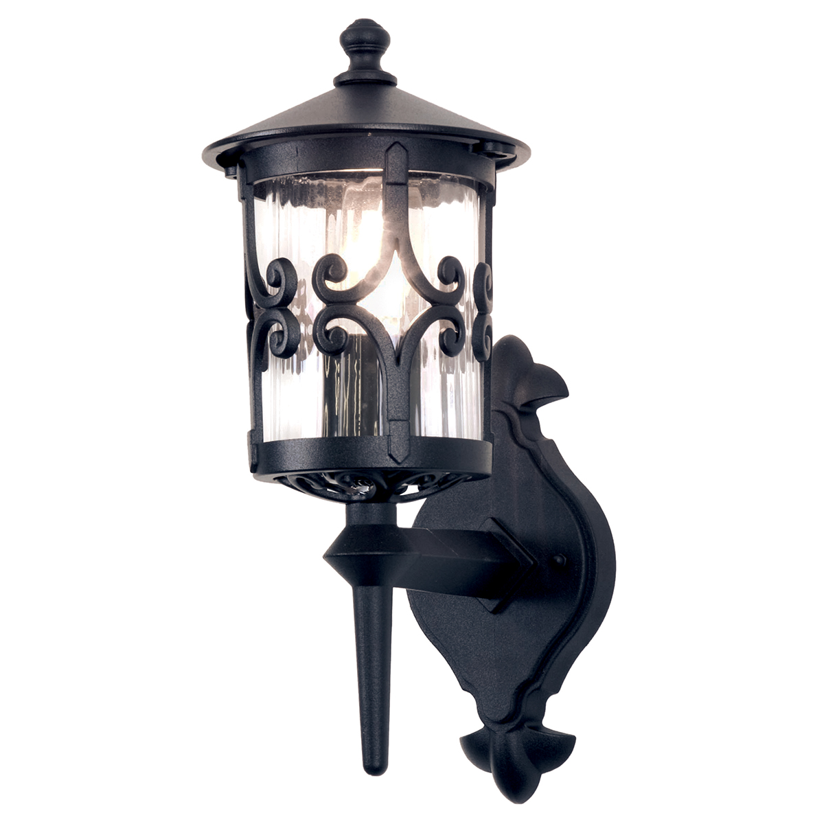 Elstead BL10-BLACK Hereford Exterior Up Light Wall Lantern IP23