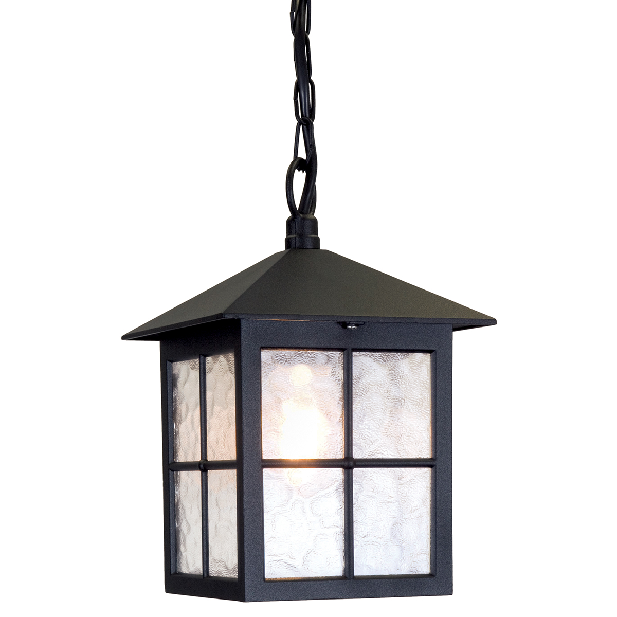 Elstead BL18B-BLACK Winchester exterior Black hanging porch lantern, IP43