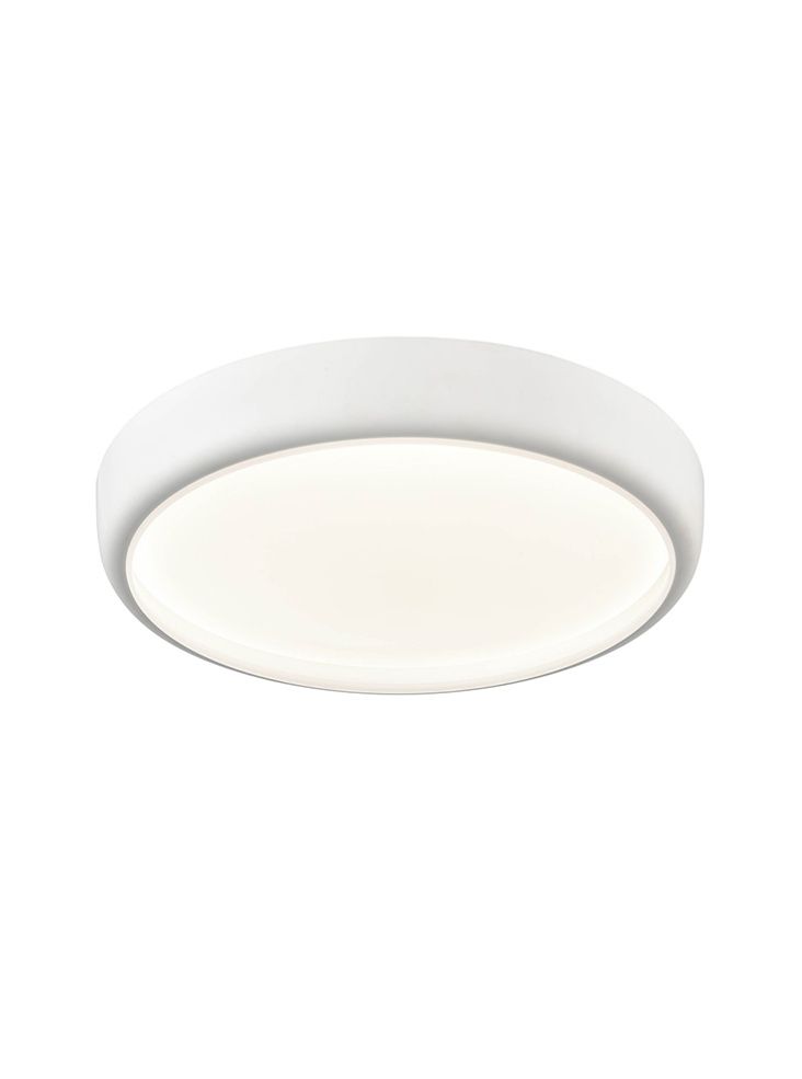 Bathroom Large LED Flush Ceiling Light In White Finish IP44 C5794
