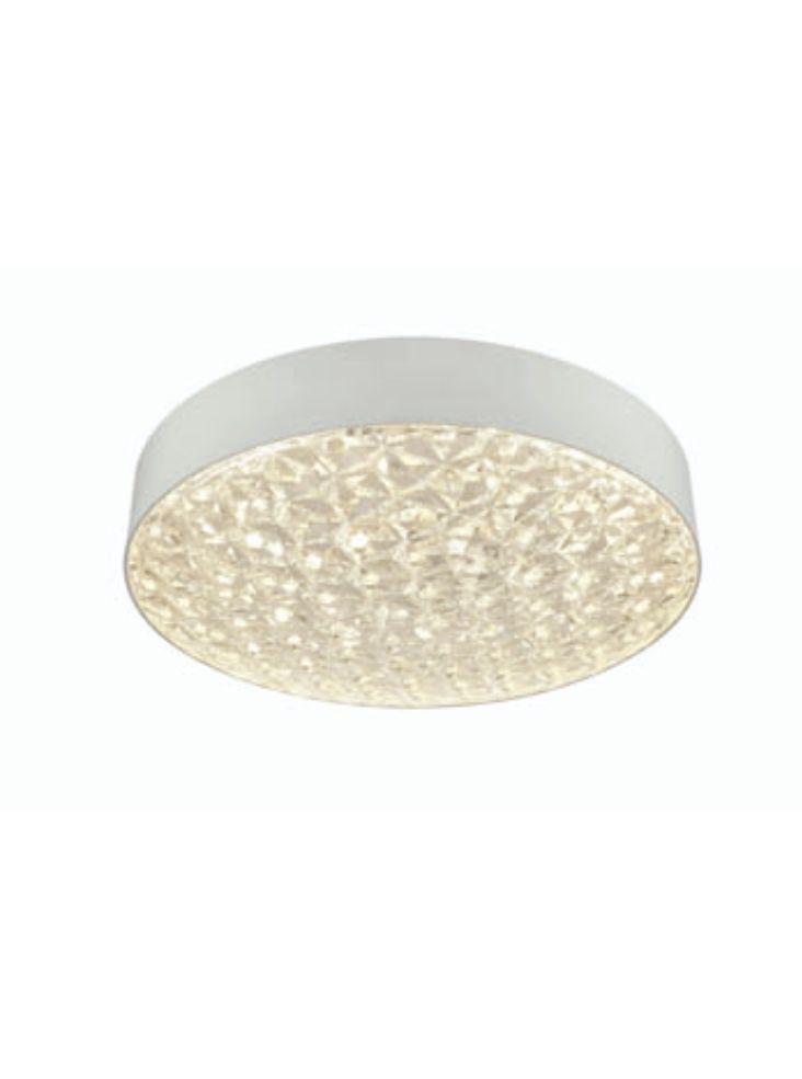 Bathroom LED Flush Ceiling Light With Crystal Glass Effect IP44 C5793