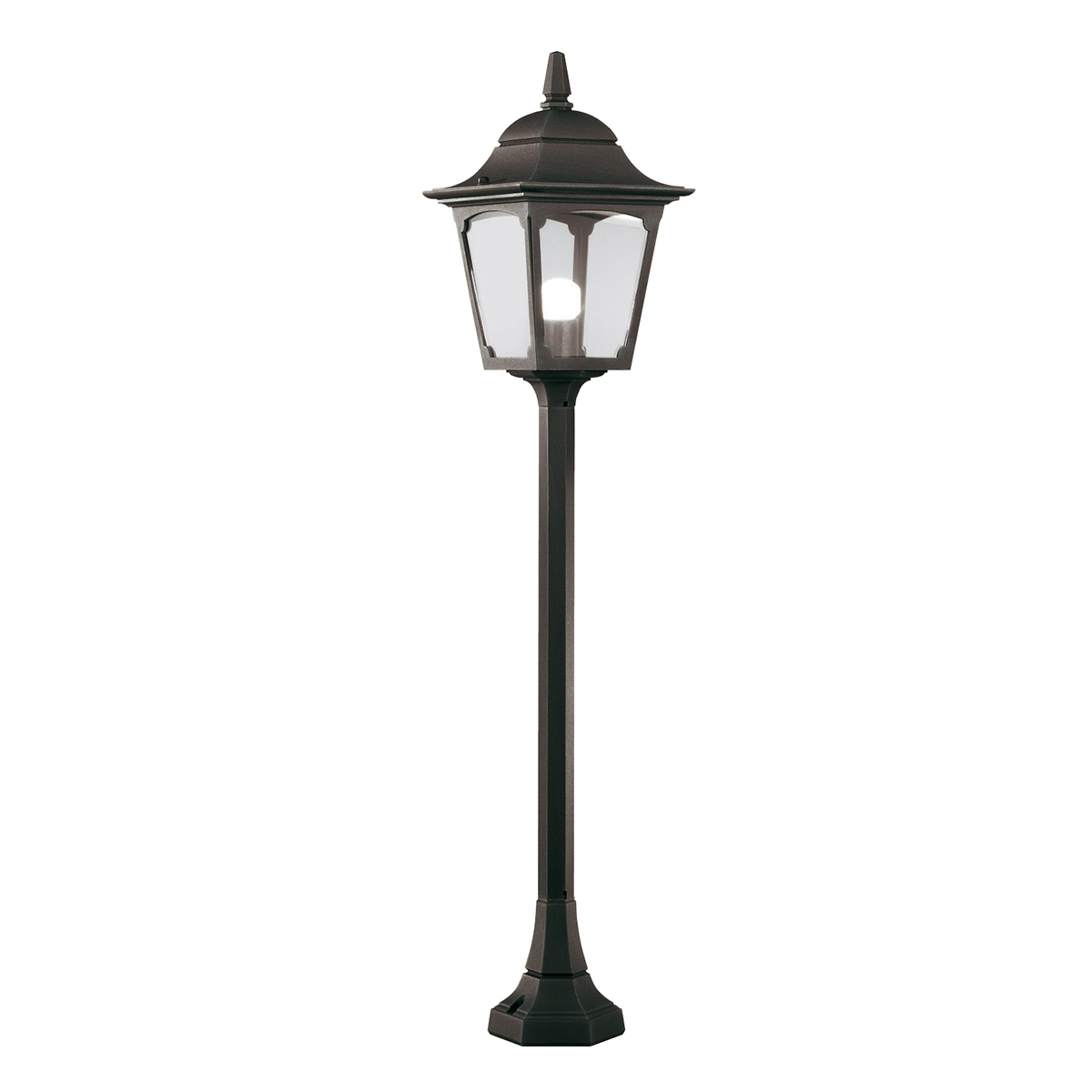 Elstead CP5-BLACK Chapel Exterior 1 Light Pillar Lantern In Black