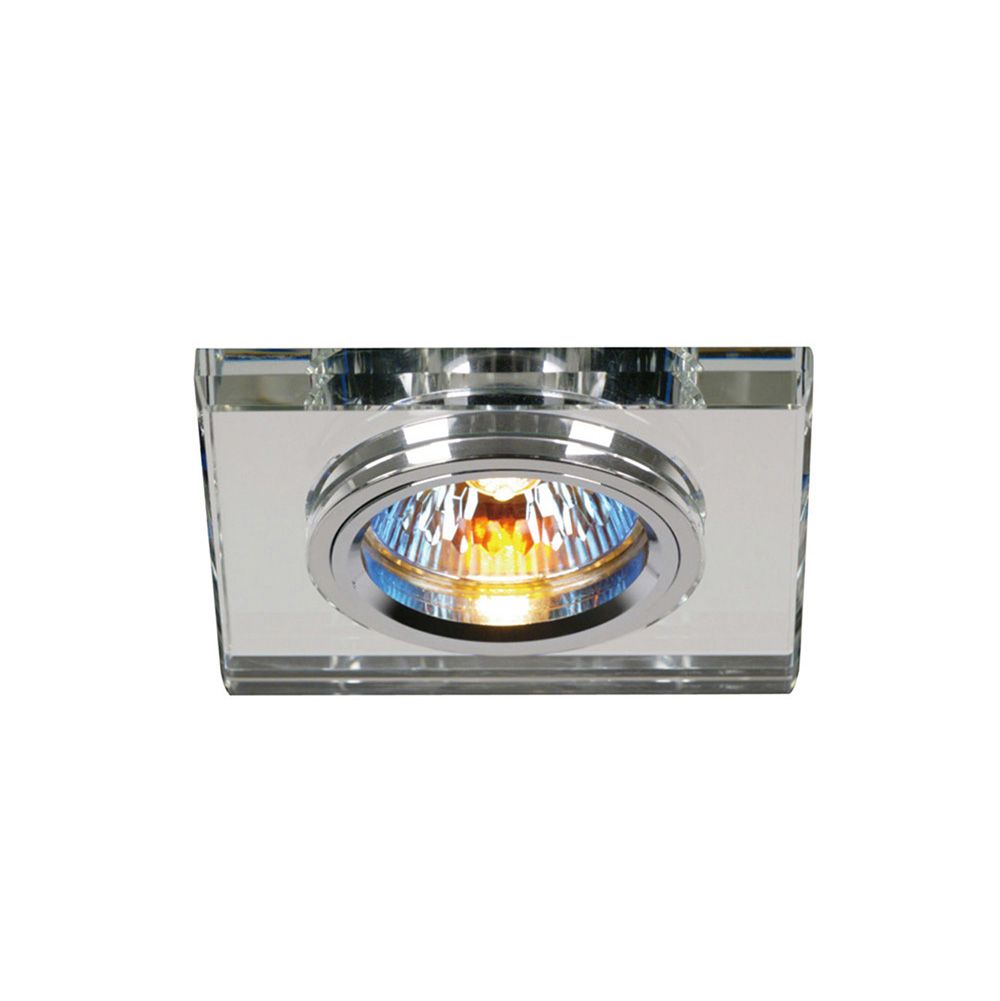 Diyas IL30817CH Clear Crystal Recessed Square Downlights Fascia