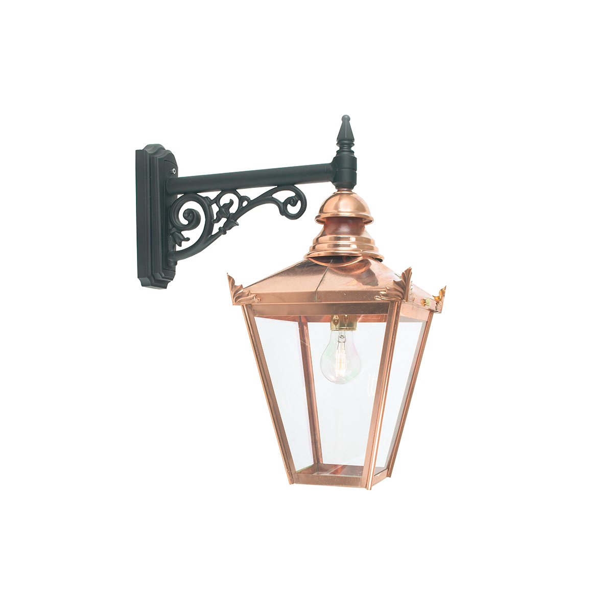 Image of Norlys CS2-COPPER Chelsea Wall Lantern Copper with Clear Lens