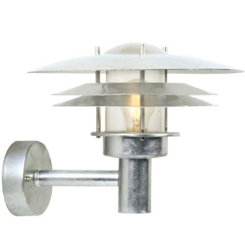 Nordlux 10600219 Amalienborg 1 Light Outdoor Wall In Galvanized Metal From Lights 4 Living Nordlux 10600219 Amalienborg 1 Light, Galvanized Metal Outdoor Light Fixture