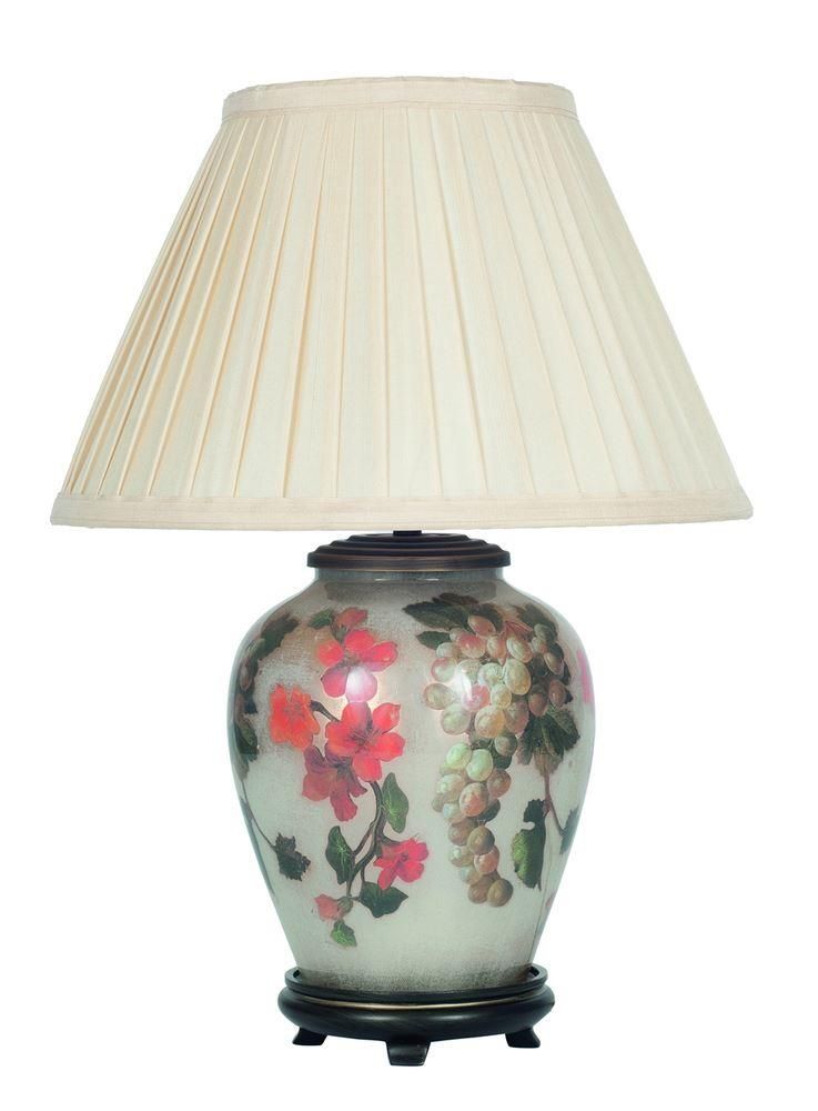 Jenny Worrall Jw58 Fruit And Flower, 12 Inch Table Lamp