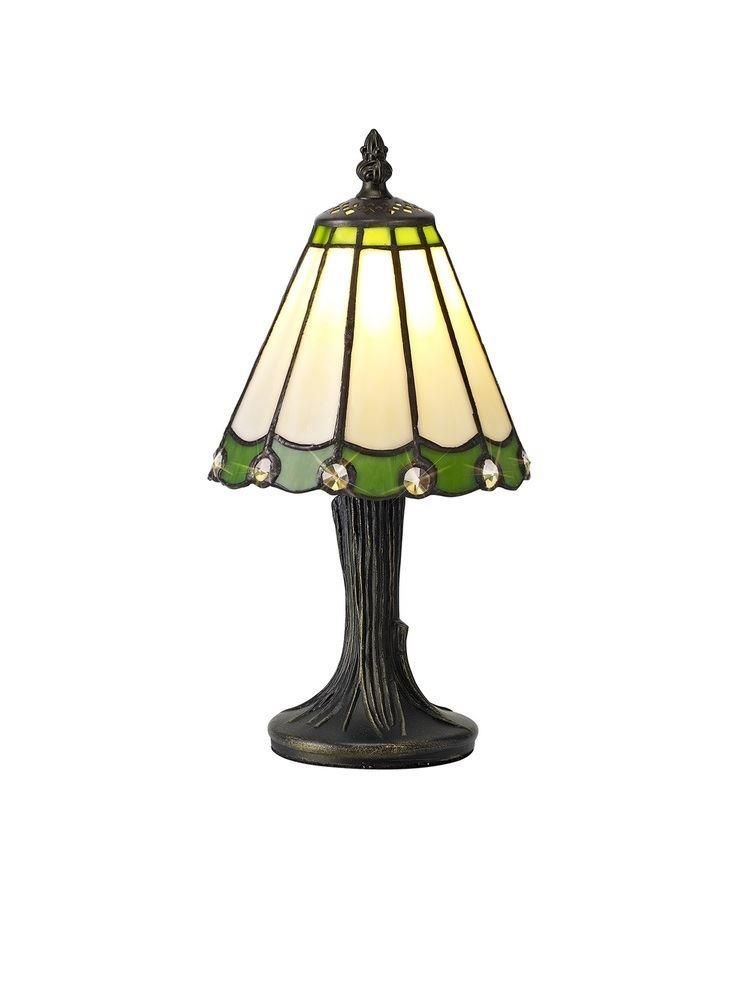 Shadow 1 Light Table Lamp With 300mm Cream Green Clear Black And Gold Shade From Lights 4 Living Shadow 1 Light Table Lamp With 300mm, Dark Green Table Lamp Shades Uk
