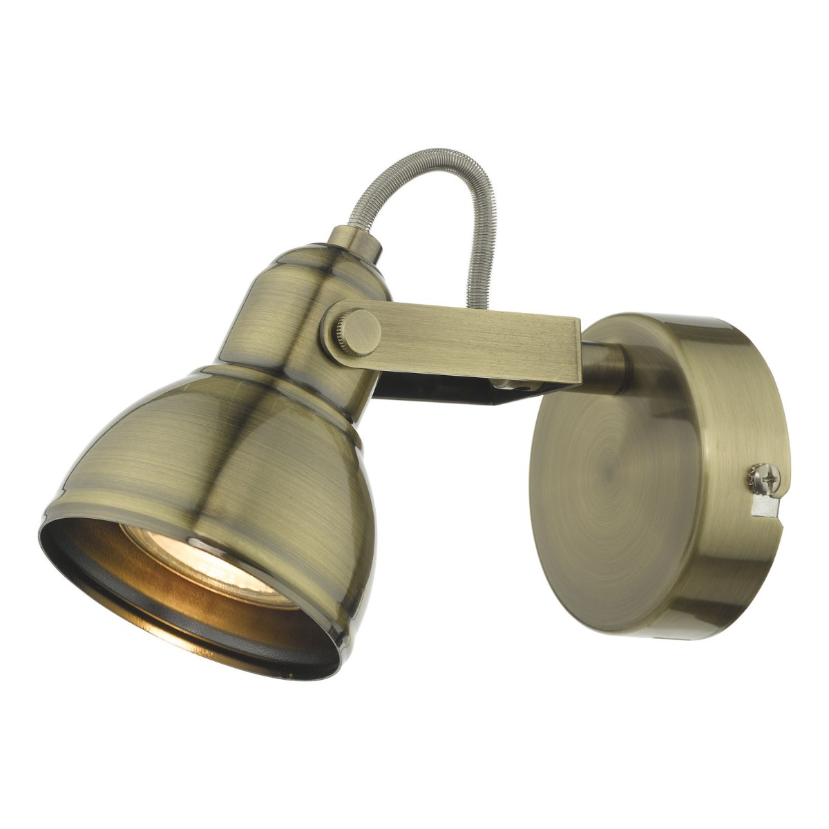 Dar Wisebuys Fothergill Single Spotlight In Antique Brass Finish