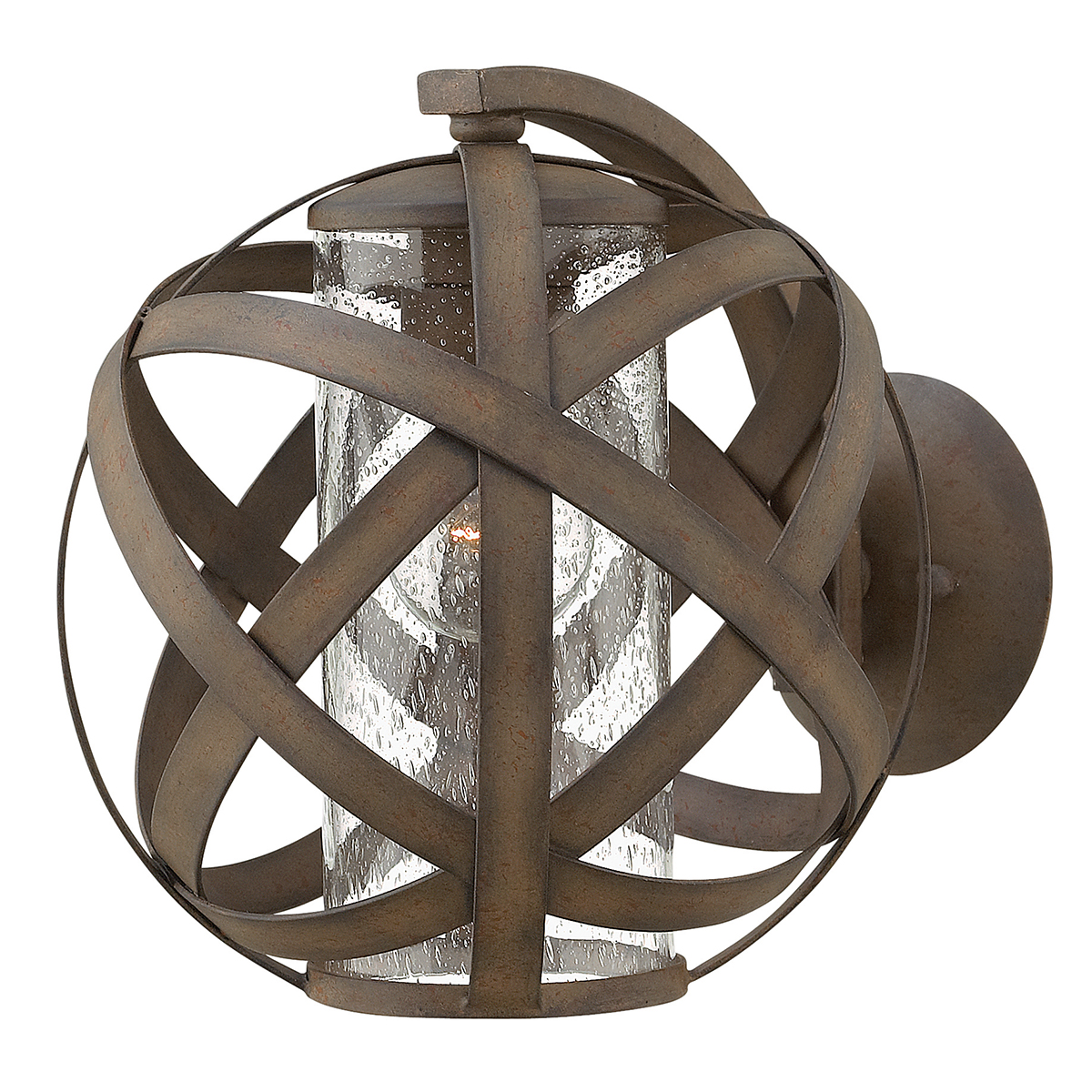 HK-CARSON1 Carson 1 Light Small Wall Lantern Light In Vintage Iron