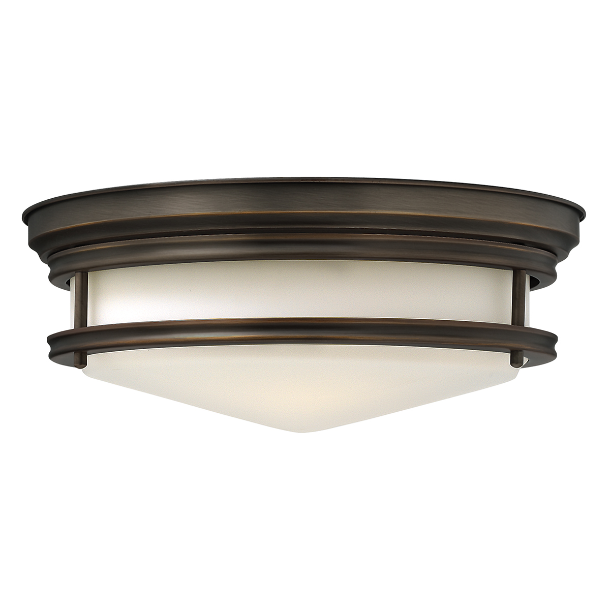 HK-HADLEY-F-OZ Hadley 3 Light Flush Ceiling Light In Oil Rubbed Bronze