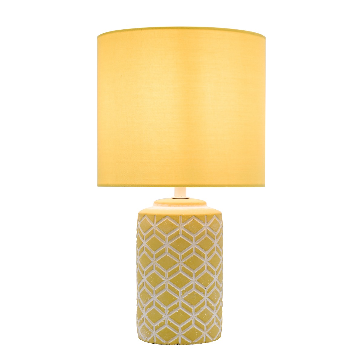 Dar Wisebuys Ilona Ceramic Table Lamp In Yellow With Shade