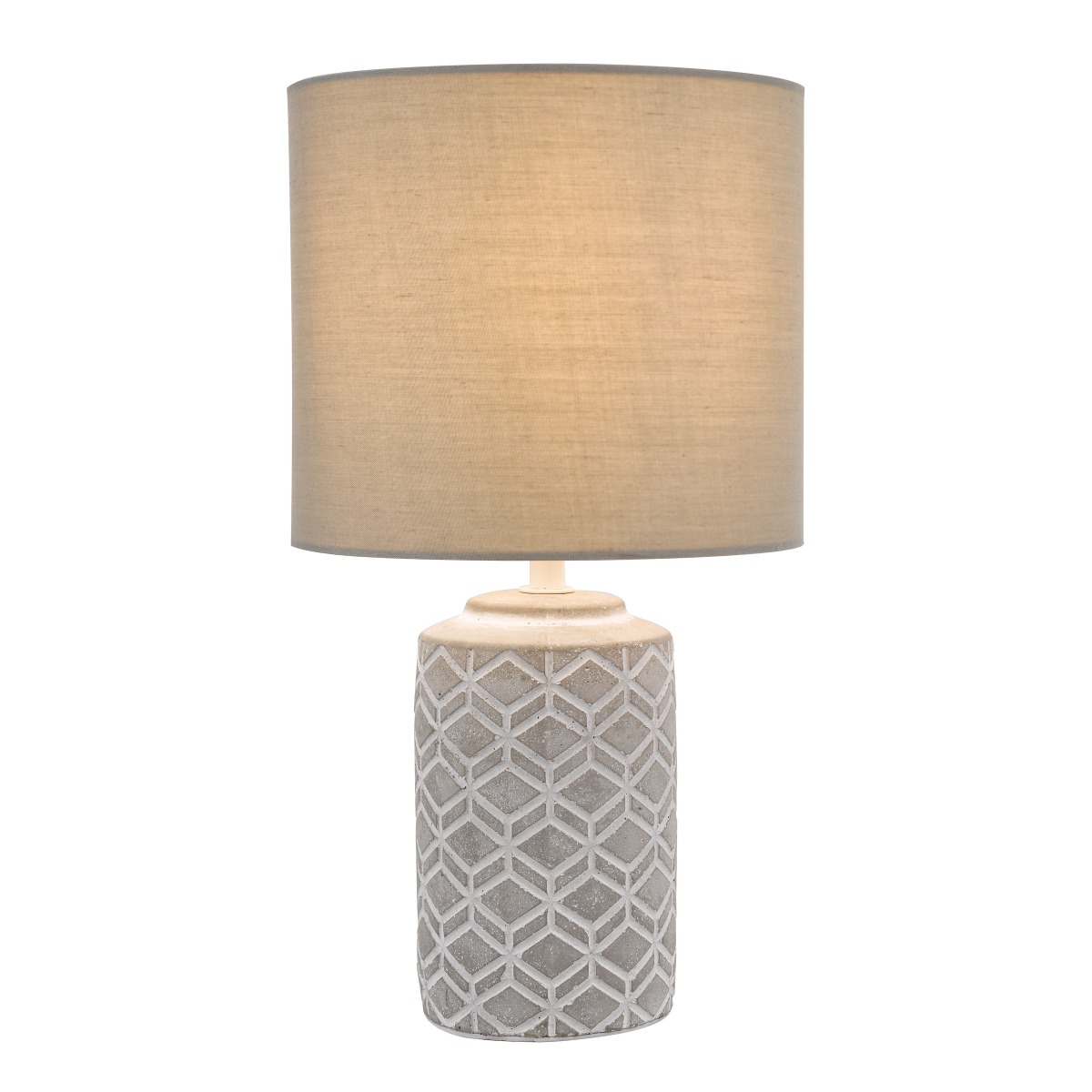 Dar Wisebuys Ilona Ceramic Table Lamp In Grey With Shade