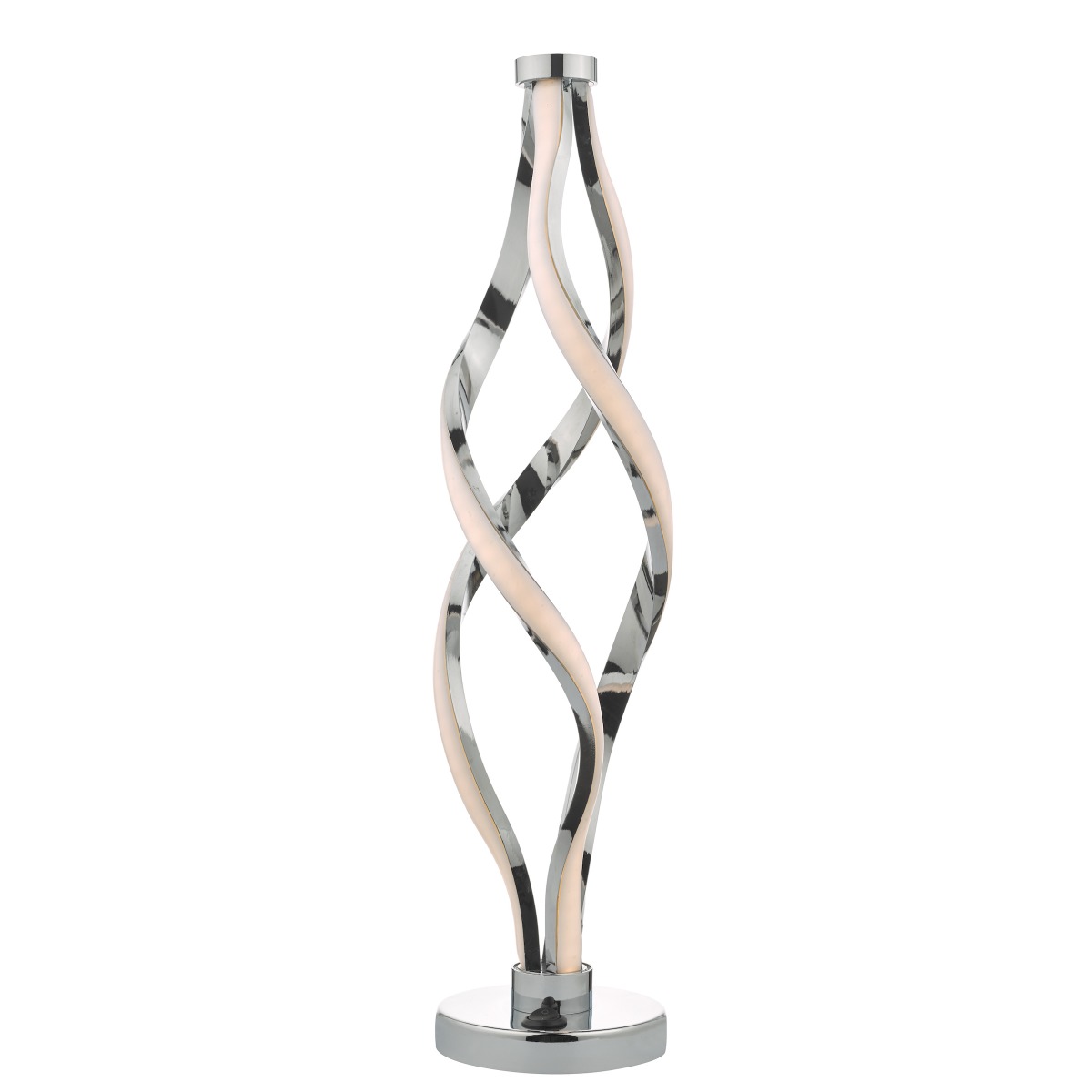 Dar Lighting Jive LED Table Lamp In Polished Chrome Finish