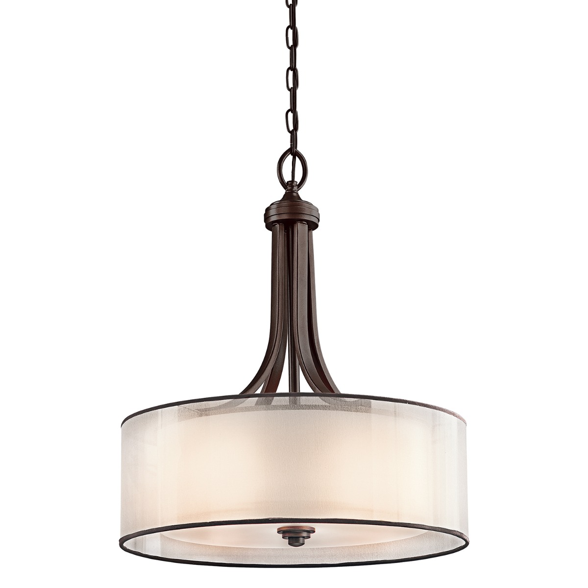 Image of KL-LACEY-P-L-MB Lacey Large Pendant Lampshade Bronze Finish