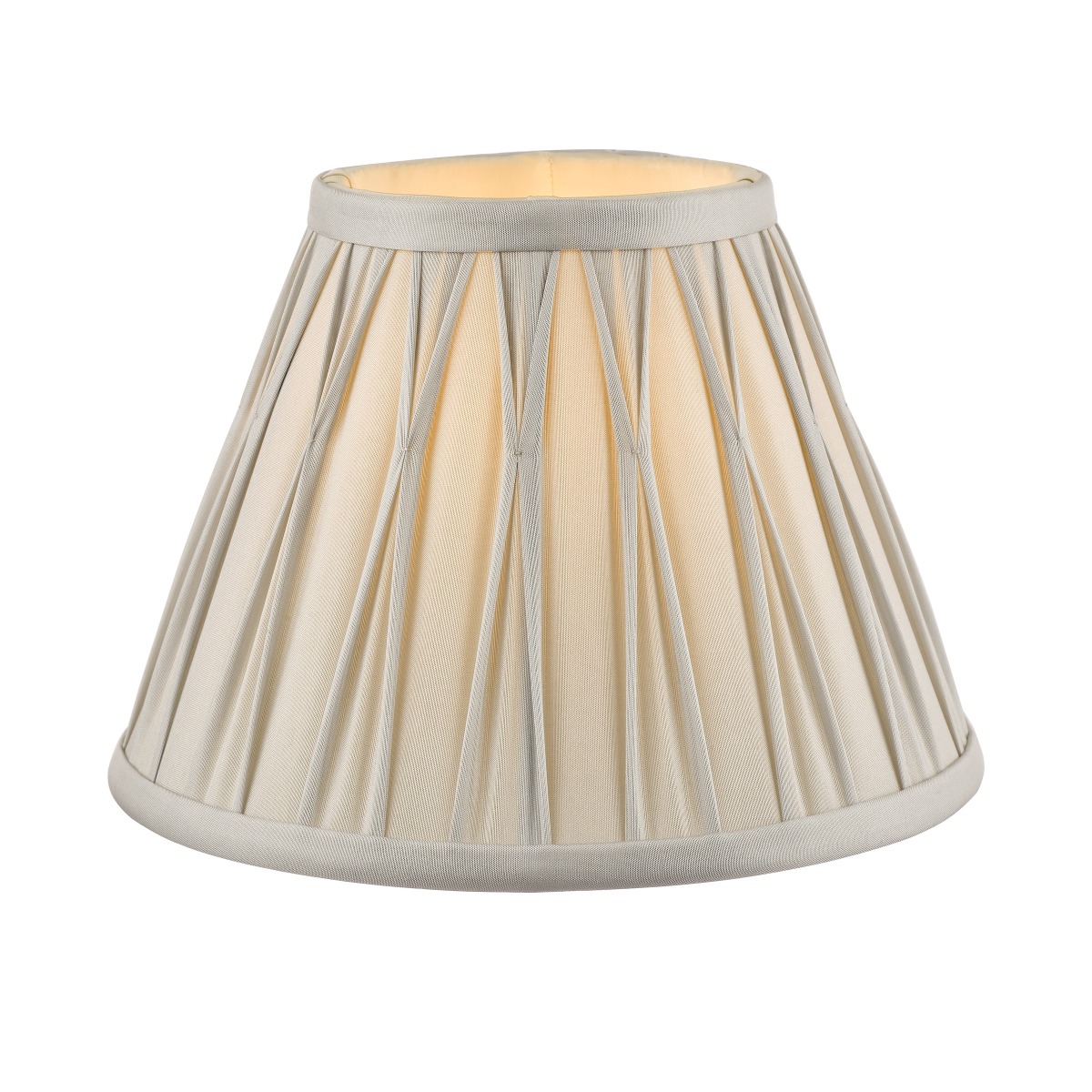 Laura Ashley Fenn Silk Shade Silver 8''