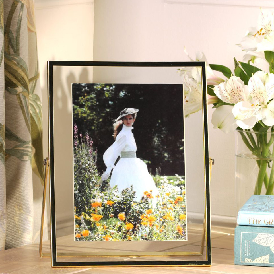 Laura Ashley Moira Photo Frame In Polished Gold Finish  5" x 7"