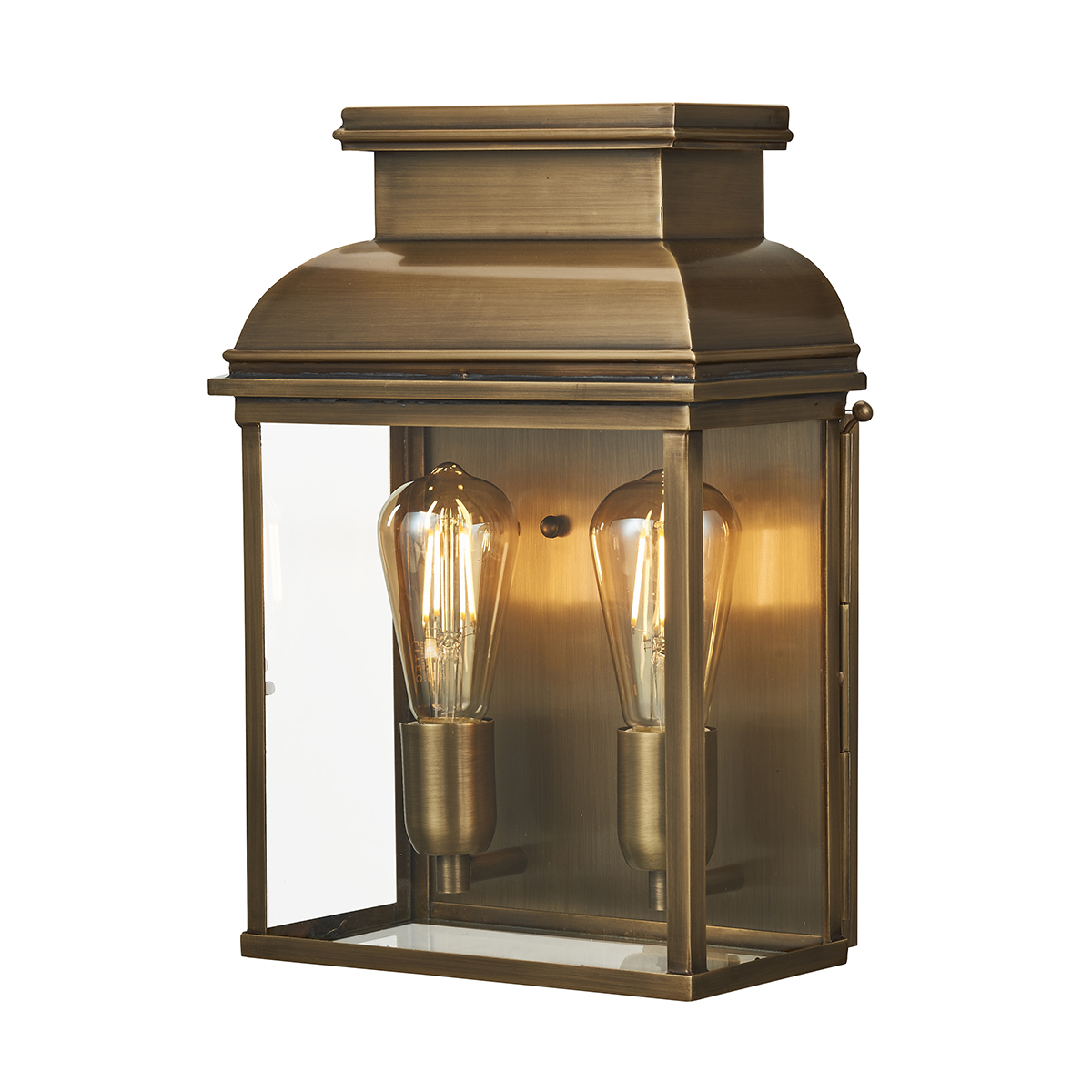 Elstead OLDBAILEY/LBR Old Bailey Outdoor Large Wall Lantern In Aged Brass