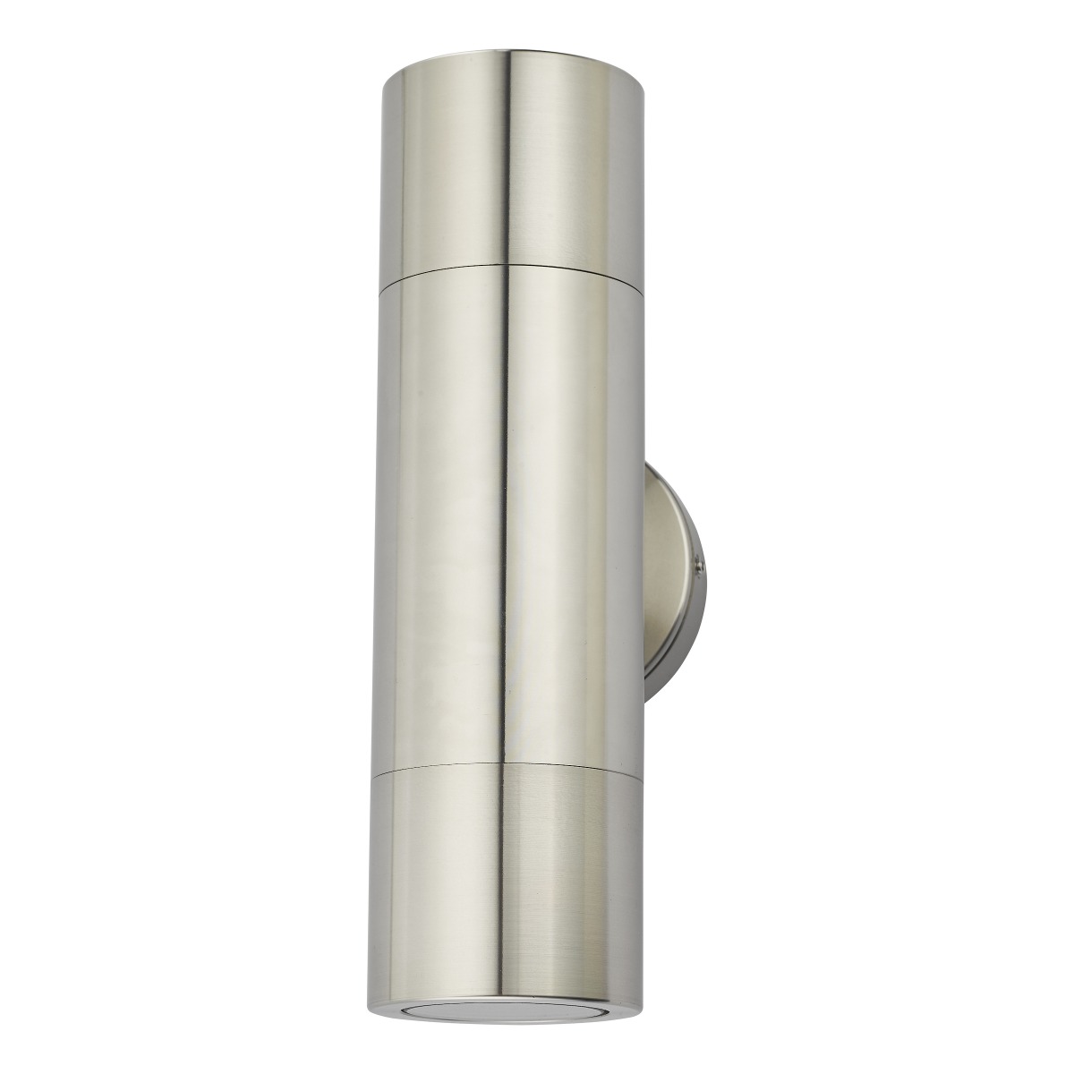 Dar ORT3268 Ortega 2 Light Outdoor Up And Down Wall Light In Aluminium