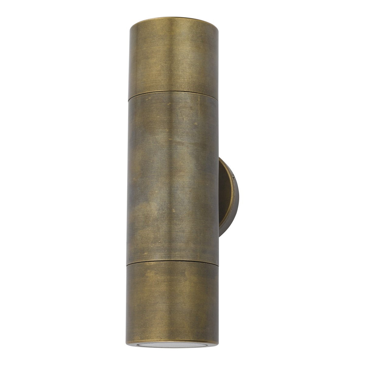 Dar ORT3275 Ortega 2 Light Outdoor Up And Down Wall Light In Brass