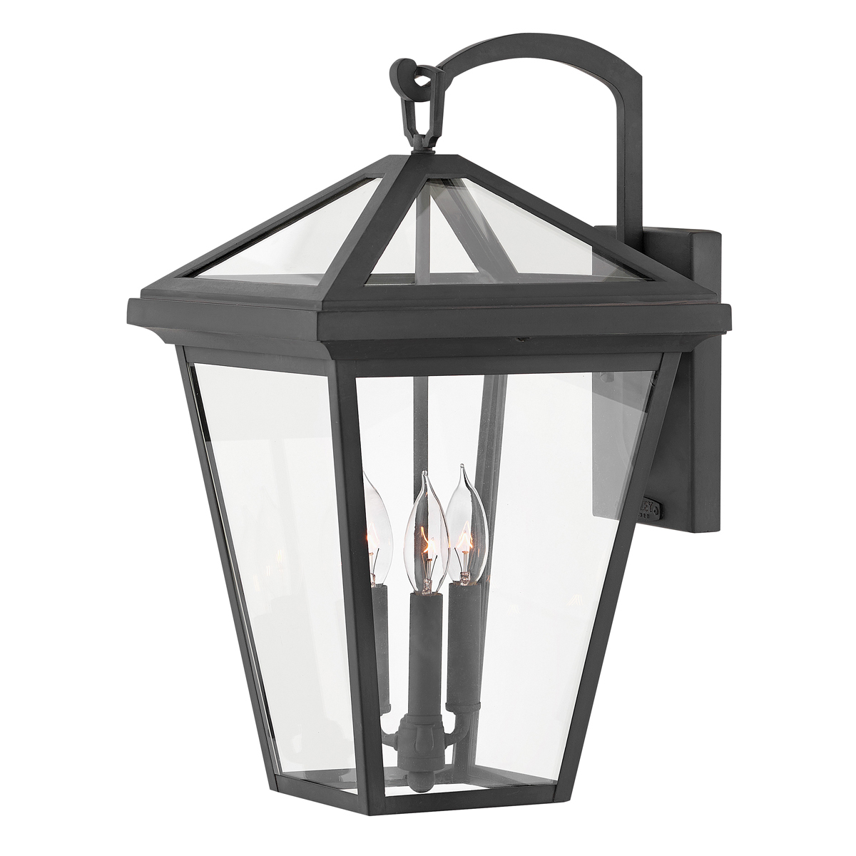 Quintiesse QN-ALFORD-PLACE2-L-MB Alford Place Large Wall Lantern In Museum Black Finish IP44
