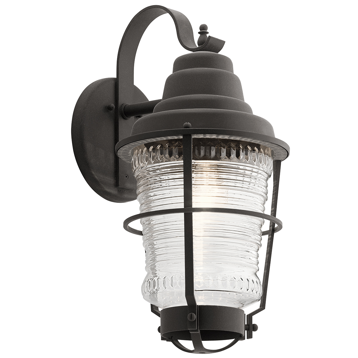 Image of Quintiesse QN-CHANCE-HARBOR-L Chance Harbor Outdoor Wall Lantern In Weathered Zinc IP44