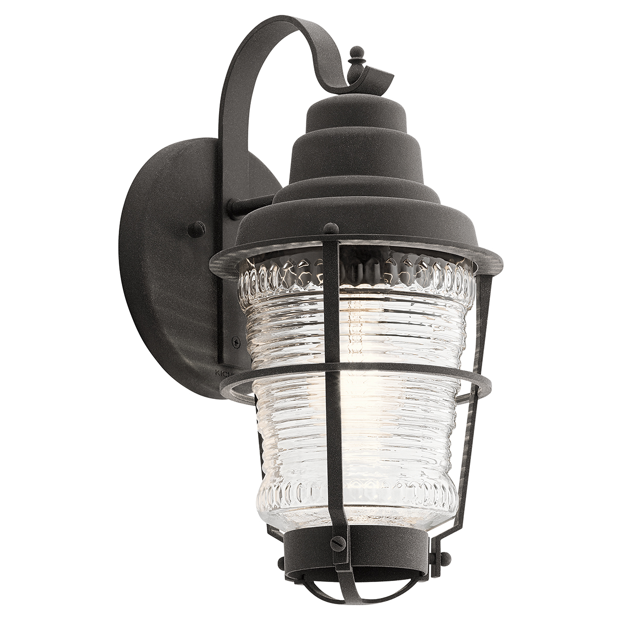 Image of Quintiesse QN-CHANCE-HARBOR-S Chance Harbor Small Outdoor Wall Lantern In Weathered Zinc IP44