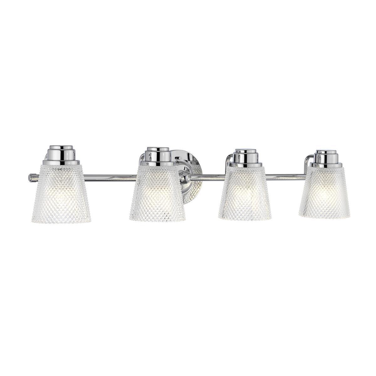 Quintiesse QN-HUDSON4-BATH Hudson 4 Light Bathroom Wall Light In Polished Chrome Finish