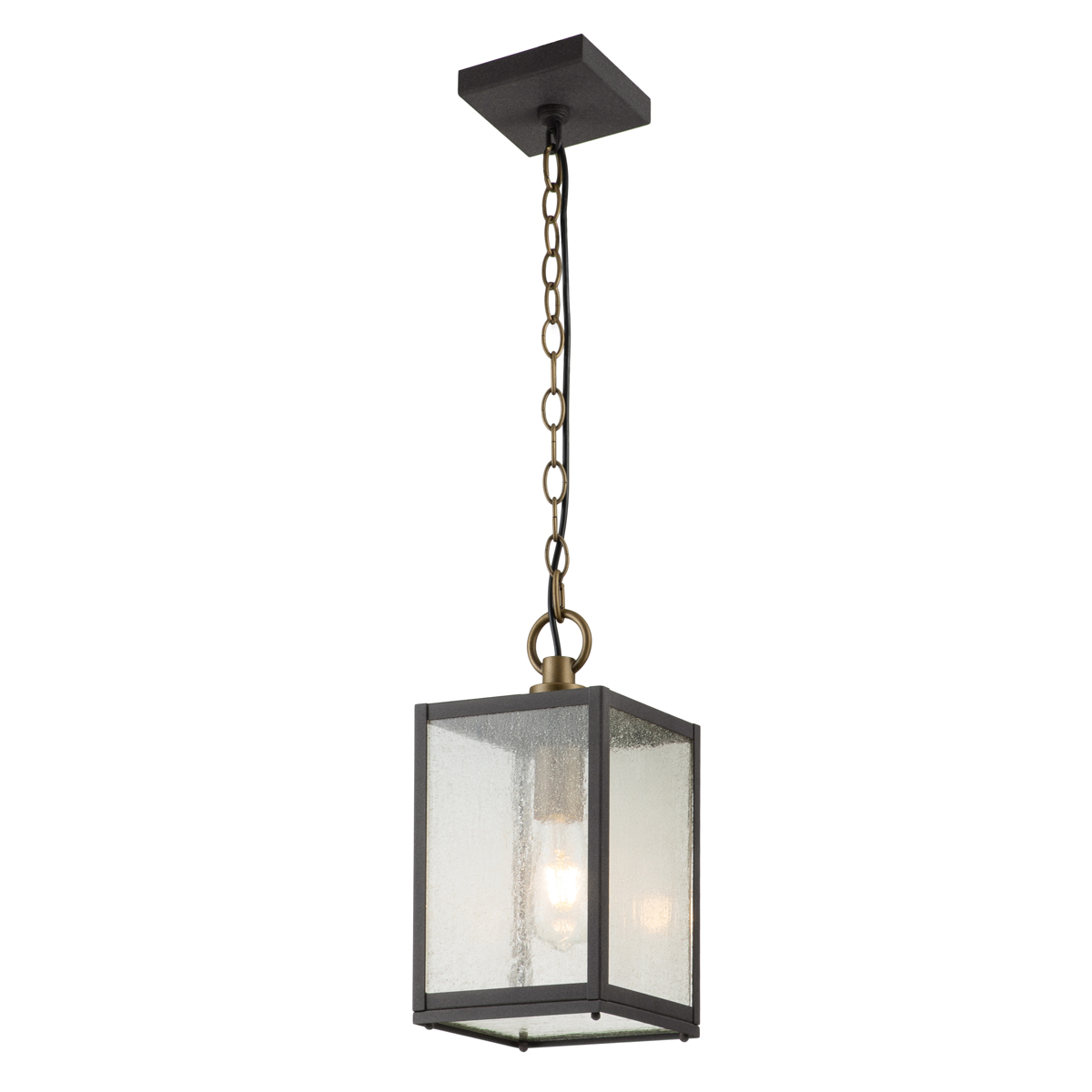Quintiesse QN-LAHDEN8-M-WZC Lahden Medium Outdoor Chain Ceiling Lantern In Weathered Zinc Finish IP44