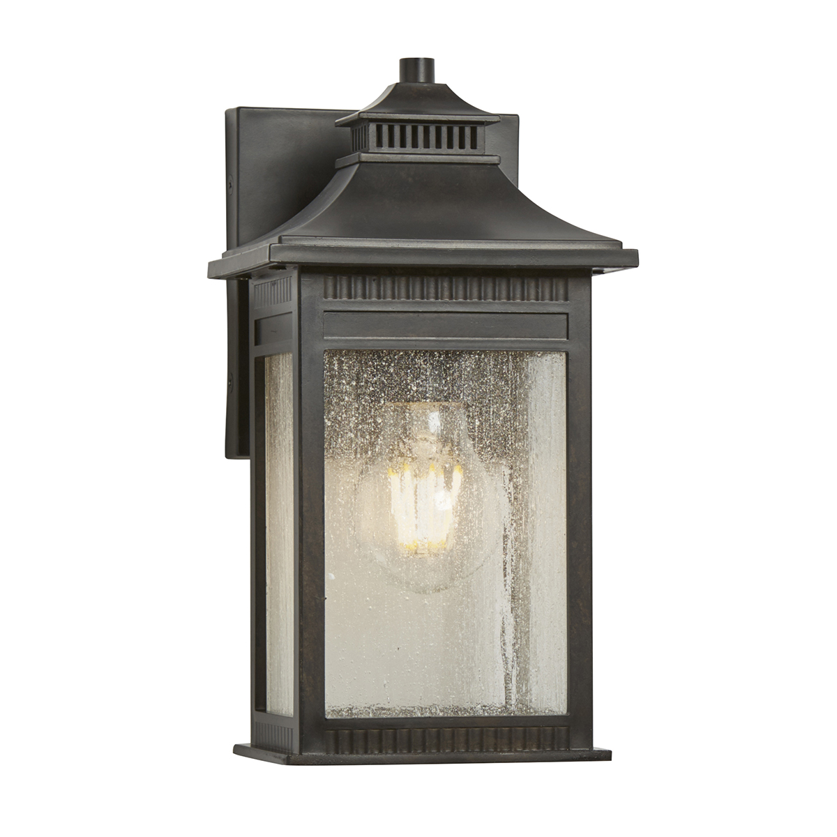 Elstead QZ-LIVINGSTON2-S Livingstone 1 Light Small Wall Lantern Light In Imperial Bronze