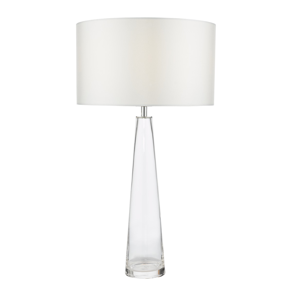 Dar Lighting Samara Clear Glass Table Lamp Base Only