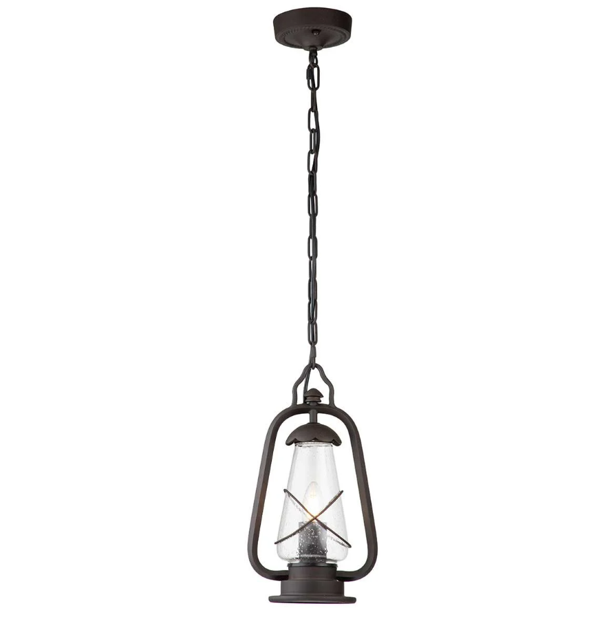 Elstead Miners Outdoor Chain Lenten In Old Bronze Finish IP44
