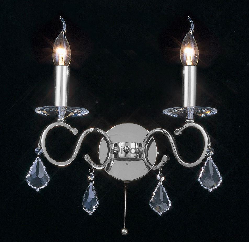 Diyas IL30312 Torino Polished Chrome Wall Light