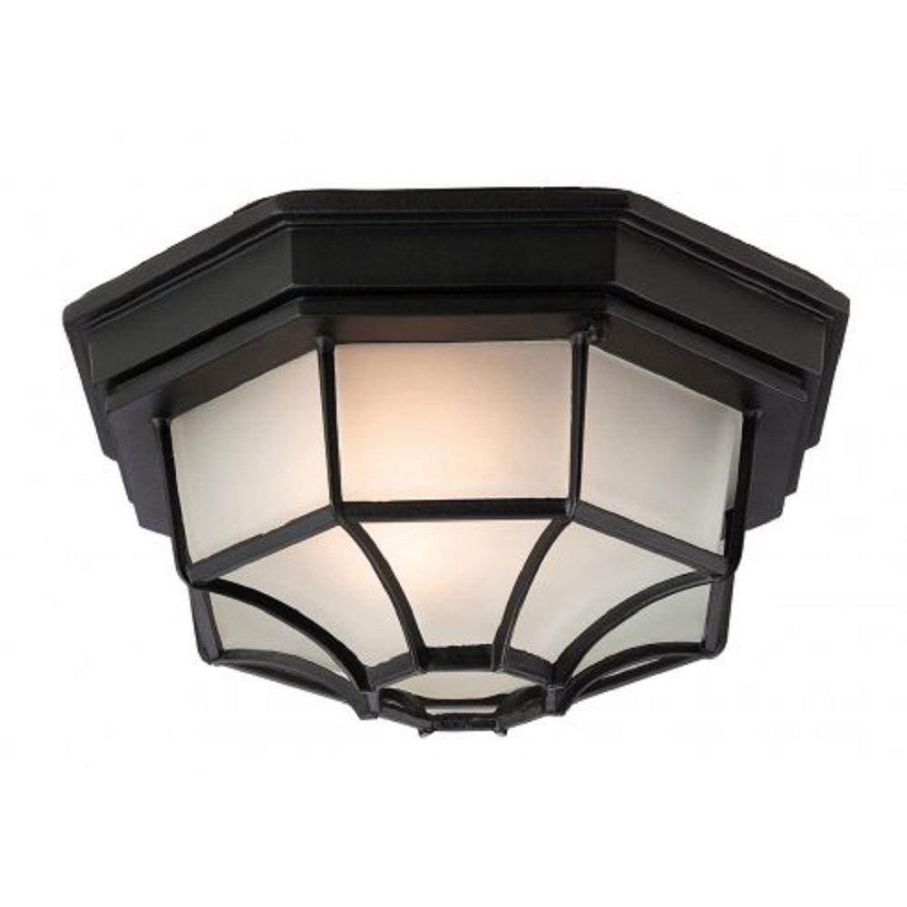 Firstlight F609BK Panel Flush Ceiling Light In Black
