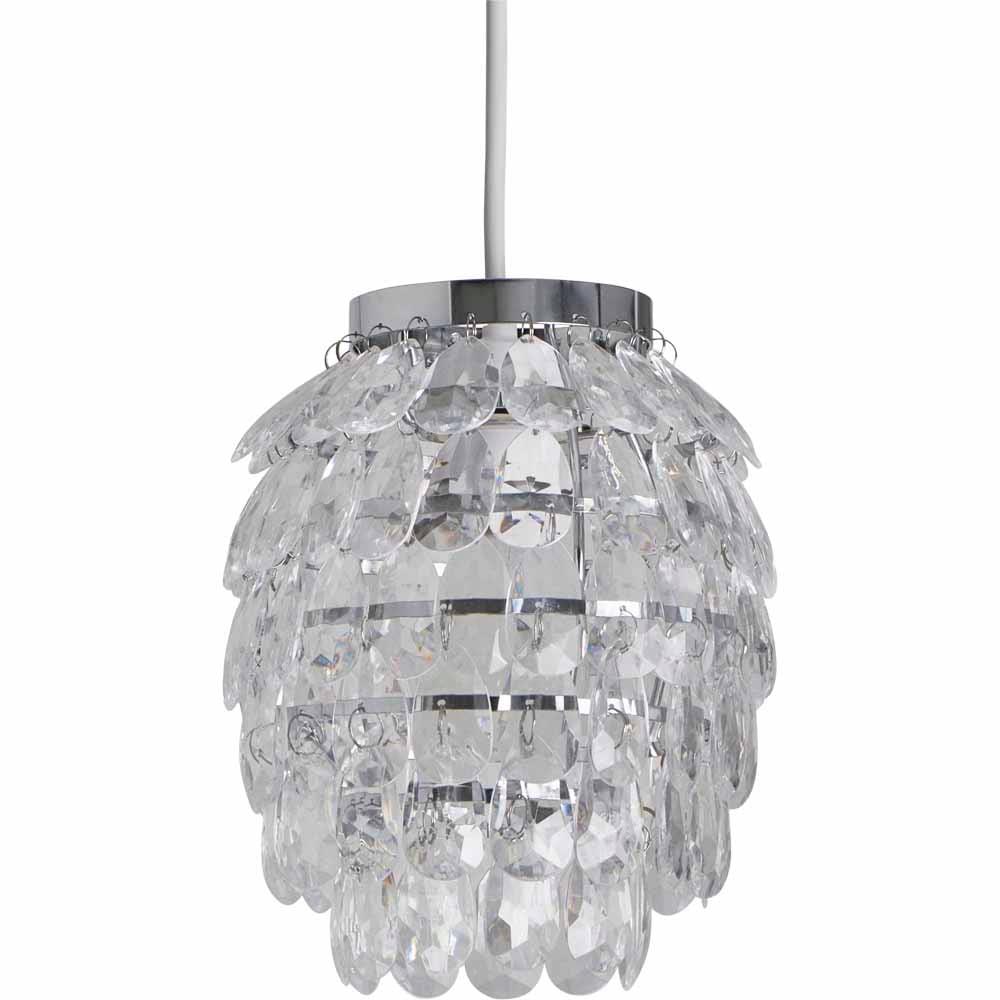 Pineapple Easy Fit Ceiling Pendant Light In Polished Chrome Finish