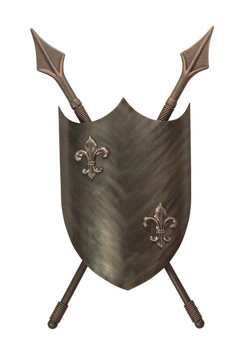 CRUSADER/WL BBRZ Crusader 2 Light Burnished Bronze Wall Light
