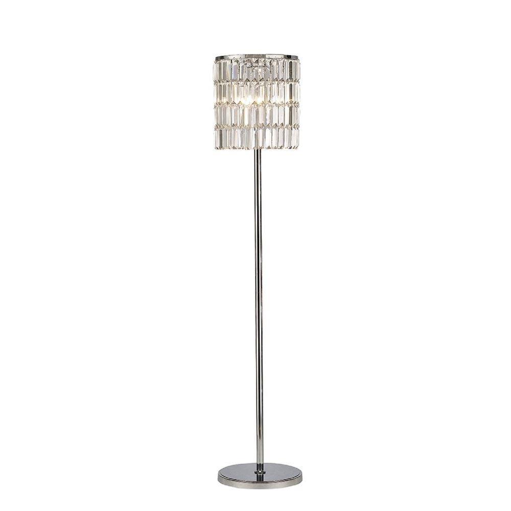 Image of Diyas IL30179 Torre 5 Light Curtain Floor Light In Polished Chrome