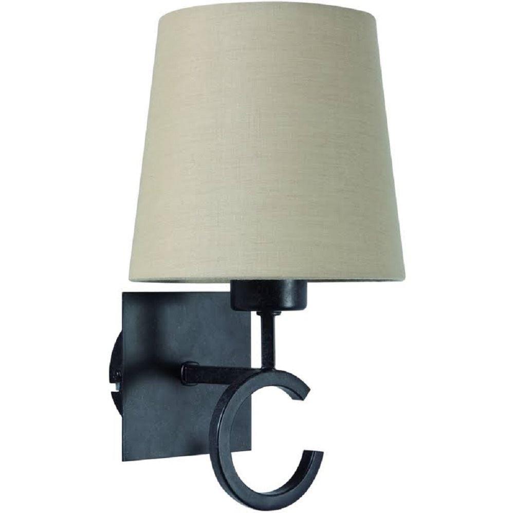 Image of Mantra M5216 Argi1 Light Wall Light In Brown Oxide With Brown Shade