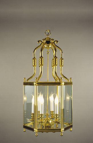 LG00024/6/PB. Lantern 6 Light Polished Brass Lantern