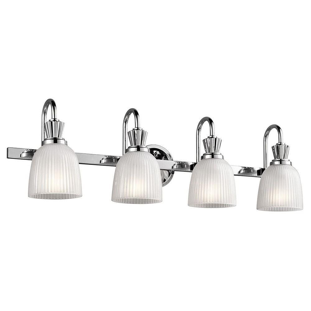 Image of KL/CORA4 BATH Cora 4 Light Bathroom Wall Light In Polished Chrome