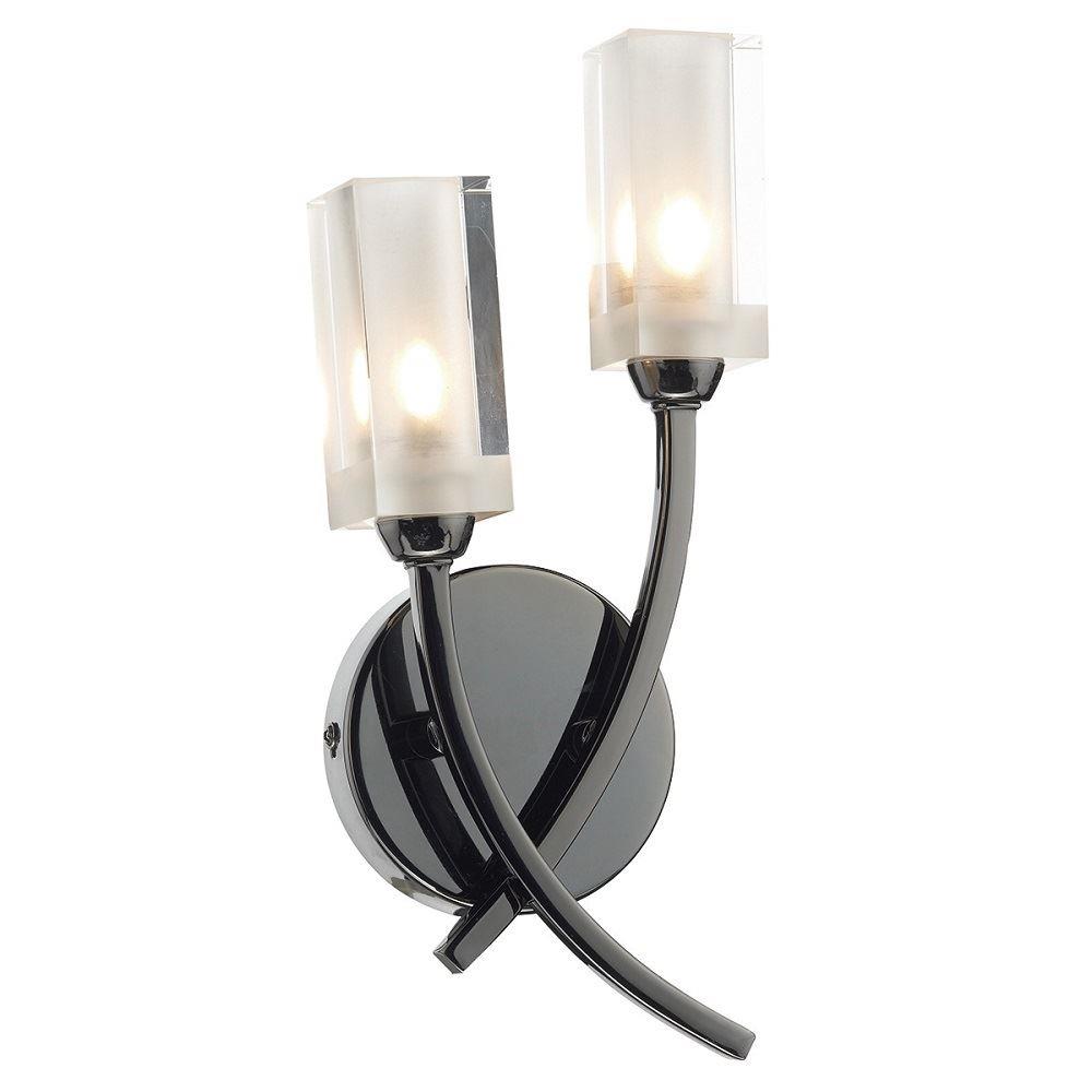 Dar MOR0967 Morgan Black Wall Light