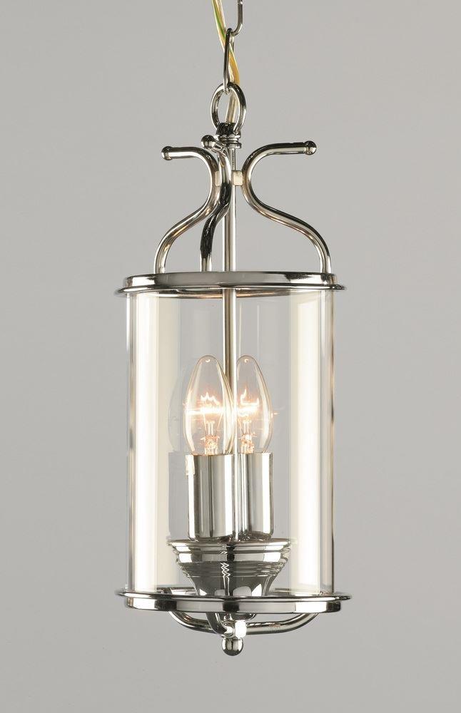 Impex LG00029/CH Polished Chrome Circular Hanging Ceiling Lantern
