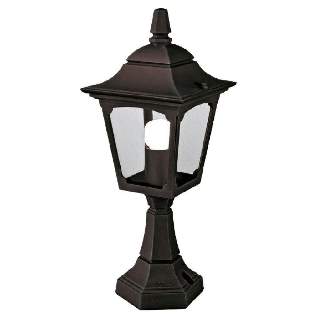 Elstead CPM4-BLACK Chapel Mini Exterior Pedestal Lantern In Black