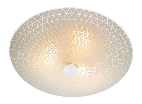 Dar COL522 Colby Flush Ceiling Light With Opal Glass